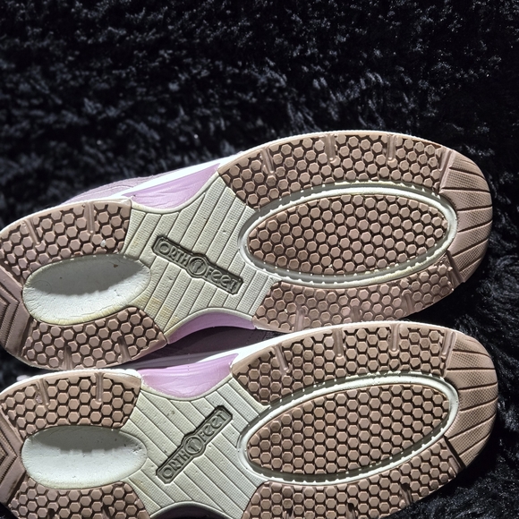 Women's Pink Athletic Sneakers Orthofeet model 846 In Rose, No Tie, Size 8 - Picture 4 of 5